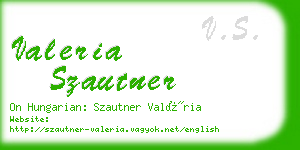 valeria szautner business card